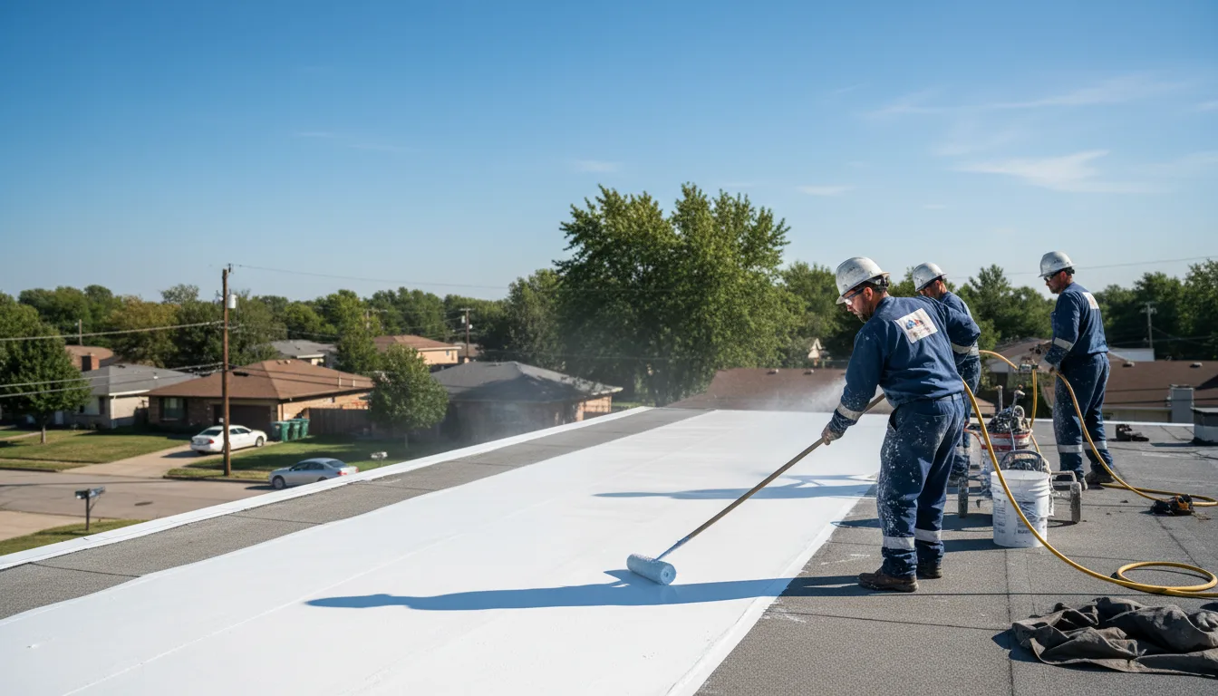 Commercial roof coating in Clyde, OH near me